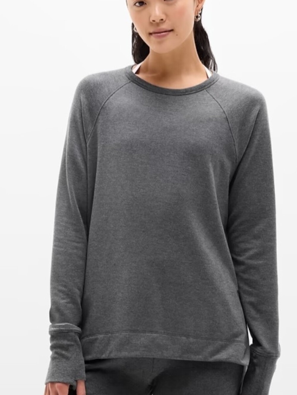 Athleta NWOT Women's Cozy Crewneck Sweatshirt - Navy Blue